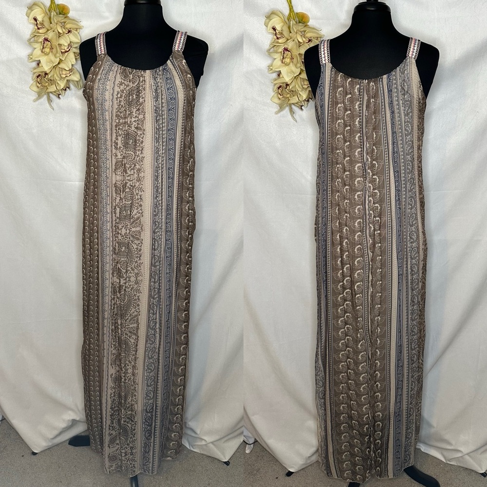 Angela Mara Italian silk maxi dress